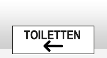 Toilet stickers - Toiletten links