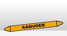 Gassen - Aanvoer gas sticker