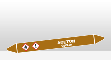 Ontvlambare vloeistoffen - Aceton sticker