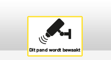 Camerabewaking stickers - Camerabewaking 1 geel