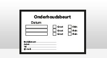 Onderhoudsbeurt stickers - Onderhoudsbeurt stickers - Zwart