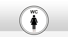 Toilet stickers - Dames Wc