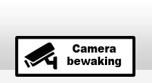 Camerabewaking - Camerabewaking sticker liggend