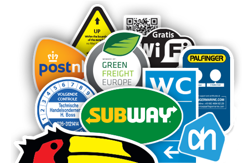 Jeugd Thespian Medisch wangedrag Stickers Printen & Bestellen I Business Stickers.nl